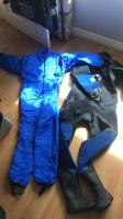 Ladies dry suit and under suit both with bags
