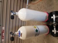 2 tall 12L dive cylinders for sale.
